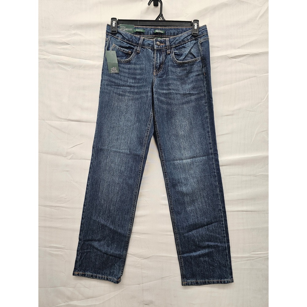 Wild Fable EasyRigid Mid-Rise Straight Leg Jeans Dark Wash Size 4 32 Inseam NEW